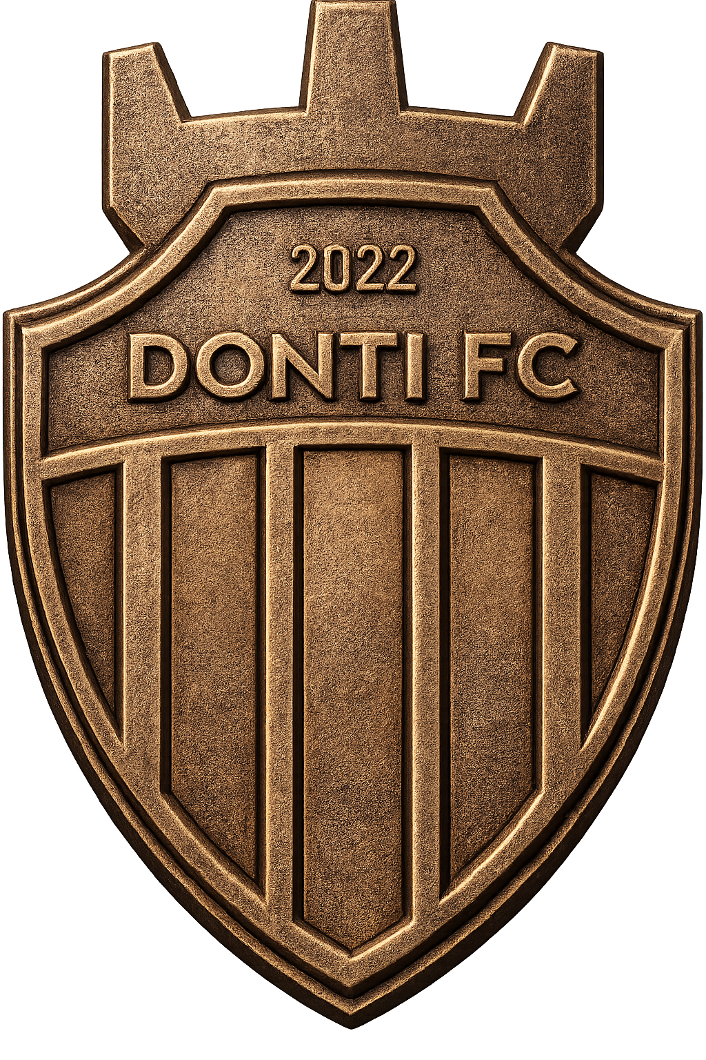 Donti FC soccer club bronze logo
