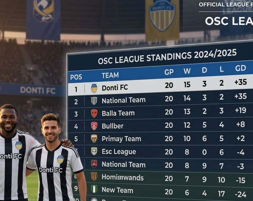Donti FC standings table